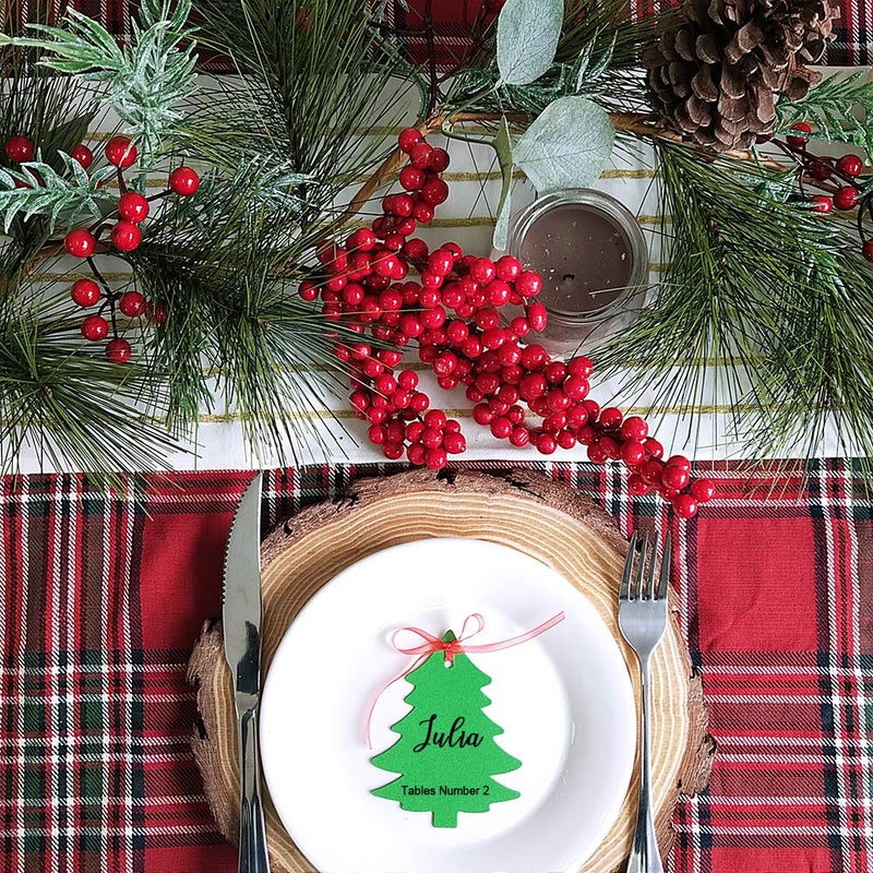 windiy 6' Long Christmas Artificial Pine Needle Garland Wired Rustic Twig Vine Birch with Assorted Faux Red Berries Eucalyptus Leaves Natural Pine Cones Fir Sprigs Holiday Season Winter Decor - Image 5